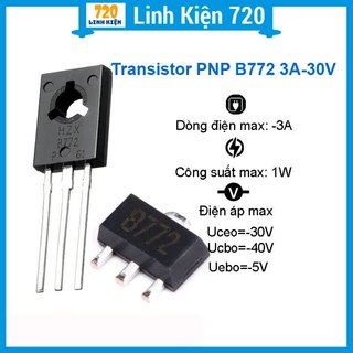 Ic b772 transistor pnp 3a-30v