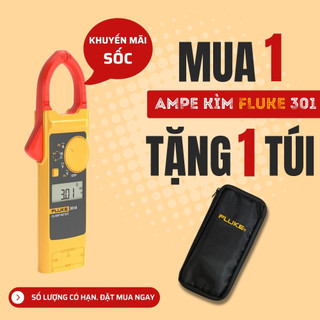 Ampe kìm đo dòng điện ac/dc 1000a fluke 301e dây đài loan giá rẻ