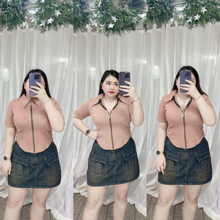 [Bigsize 60-90kg] Áo dây kéo bigsize