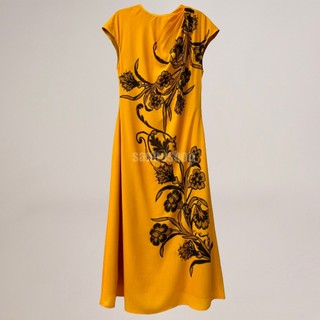 ĐẦM MIDI T3D SLIP DRAPED NECK