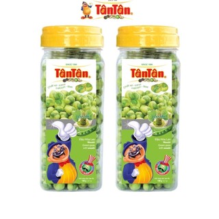 Combo 2 Hũ Đậu Hòa Lan Wasabi Tân Tân Vị Mù Tạt Giòn Cay 190g/hũ - Ăn Vặt MogoFoods