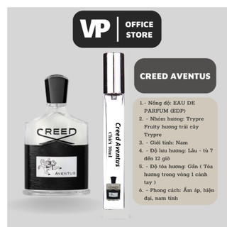 Nước hoa nam mini chiết creed aventus 10ml chính hãng ấm ap, hiện đại, nam tính