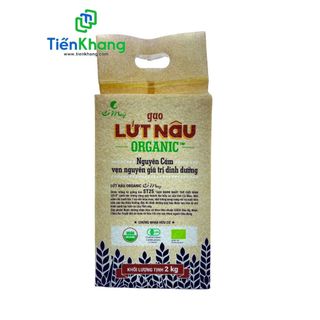 Gạo Lứt Nâu Organic Cỏ May - Túi - Thực phẩm hữu cơ, thực phẩm thực dưỡng, thơm ngon