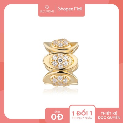 Charm Lục Nguyên Bảo LLF322 Vàng Tây 14k Huy Thanh Jewelry