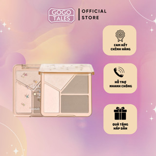 Phấn 4 ô Bắt Sáng Tạo Khối GOGO TALES Light shadow flawless highlight contouring palette
