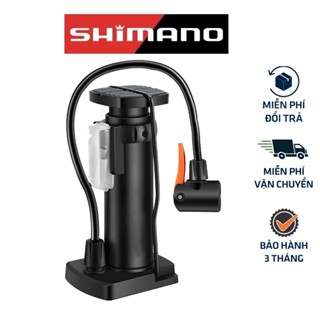 Bơm xe máy xe đạp nhỏ gọn SHIMANO đầu van đa năng