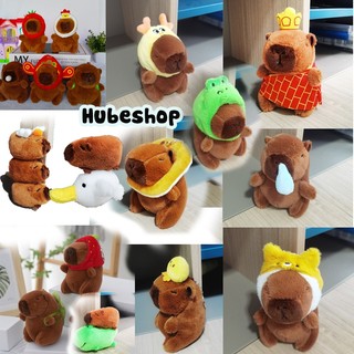 Móc khóa Capybara chuột lang bông kèm phụ kiện hài hước độc đáo