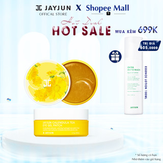 Mặt nạ mắt hoa cúc giúp xoá thâm, chống lão hoá jayjun calendula tea eye gel patch