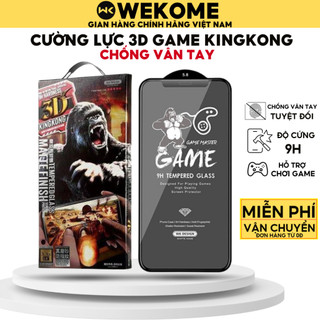 Kính cường lực iPhone chống vân tay KINGKONG WEKOME hỗ trợ chơi Game cho iP 8P X 11 12 13 14 15 Pro Max