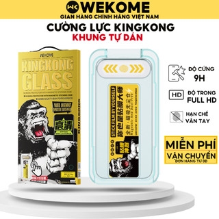 Kính cường lực KINGKONG iPhone chống nhìn trộm khung tự dán chống bụi màng loa cho iPX 11 12 13 14 15 promax