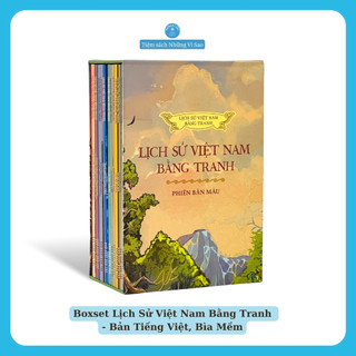 Sách - Boxset lịch sử việt nam bằng tranh - Phiên bản tiếng việt, tranh màu, bìa mềm