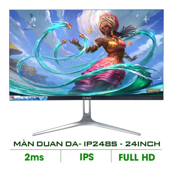 Màn Hình Máy Tính Duan 24 Inch 75Hz IPS Màn hình DUAN DA- IP248S BLACK/ WHITE 24 ICNH BH 24 Tháng