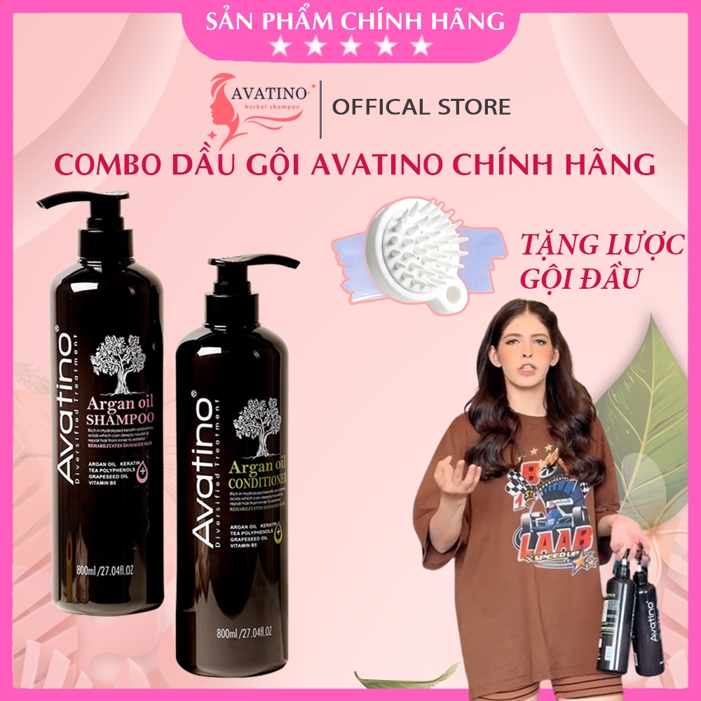 Dầu gội sạch gàu Avatino, sạch gàu giảm rụng tóc, kích mọc tóc Avatino