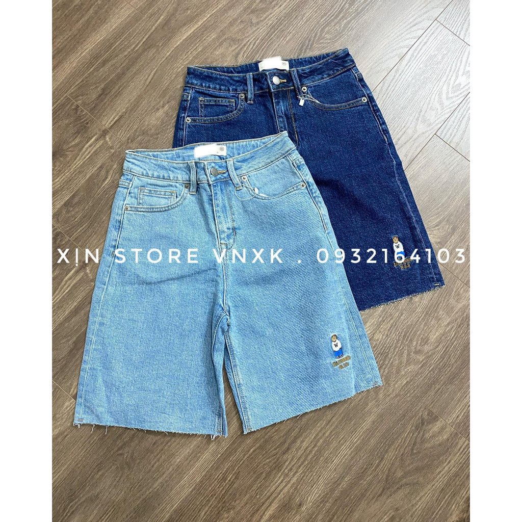 Quần short jean nữ Xịn Store quần đùi nữ cắt lai trẻ trung năng động 15012409