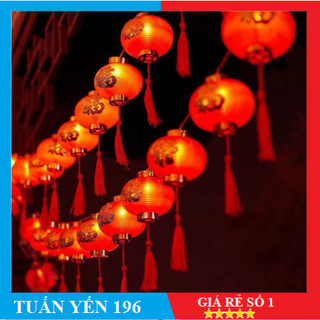 ✨ Lồng đèn Đỏ Dài- Tròn 16 trái màu đỏ  trang trí tết ngày lễ- Treo trang trí Tết✨