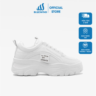 Giày Sneaker Nữ BLUEWIND Da PU Cao Cấp, Giày Độn Đế Nữ Tôn Dáng 68426
