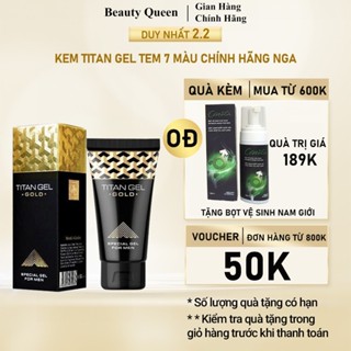 Kem Titan Gel Tem 7 Màu Hàng Chính Hãng Nga Bao Check Giúp Làm Tăng Kích Thích Cậu Nhỏ - TV60