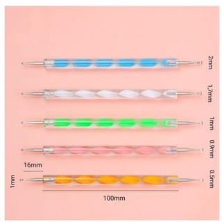 Bút chấm bi nail 2 đầu bộ 5 cây