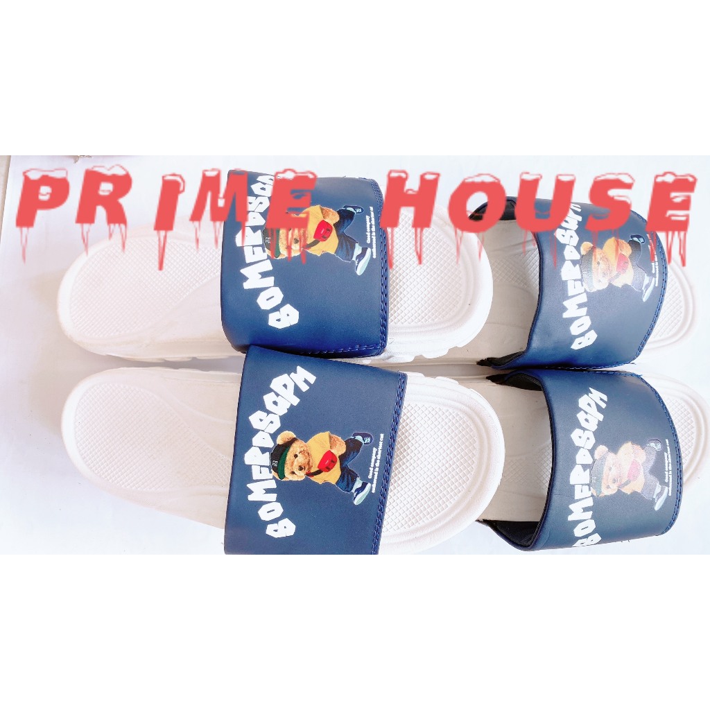 DÉP GẤU NÂU XANH, 4cm, Nam nữ