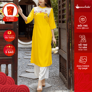 Áo dài cách tân chất liệu taffta Swanlake - L11251W03