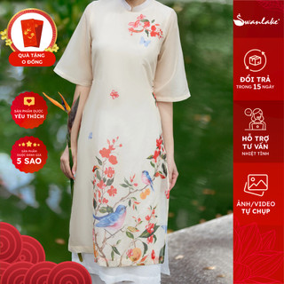 SWANLAKE |  Áo Dài Oanh Ca Sang Trọng, Tết Nguyên Đán 2024 - L09603LW05