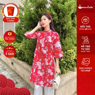 Áo Dài Cách Tân Tay Lỡ Swanlake - L10022LW03