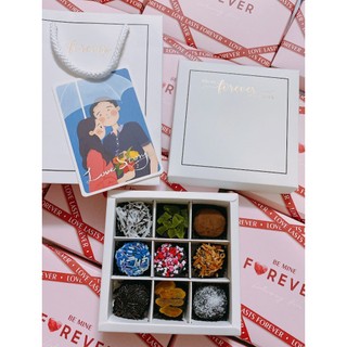 SOCOLA VALENTINE TƯƠI TRUFFLE & BONBON ( hỏa tốc)