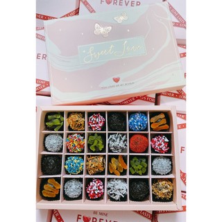 SOCOLA VALENTINE TƯƠI TRUFFLE & BONBON ( hỏa tốc)
