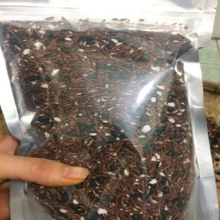 Trà Gạo lứt, Đậu Đen rang củi (gạo lứt + đậu đen).