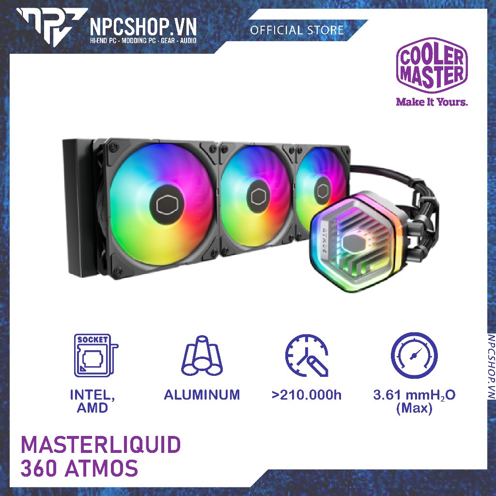TẢN NHIỆT AIO COOLER MASTER MASTERLIQUID 360 ATMOS ARGB