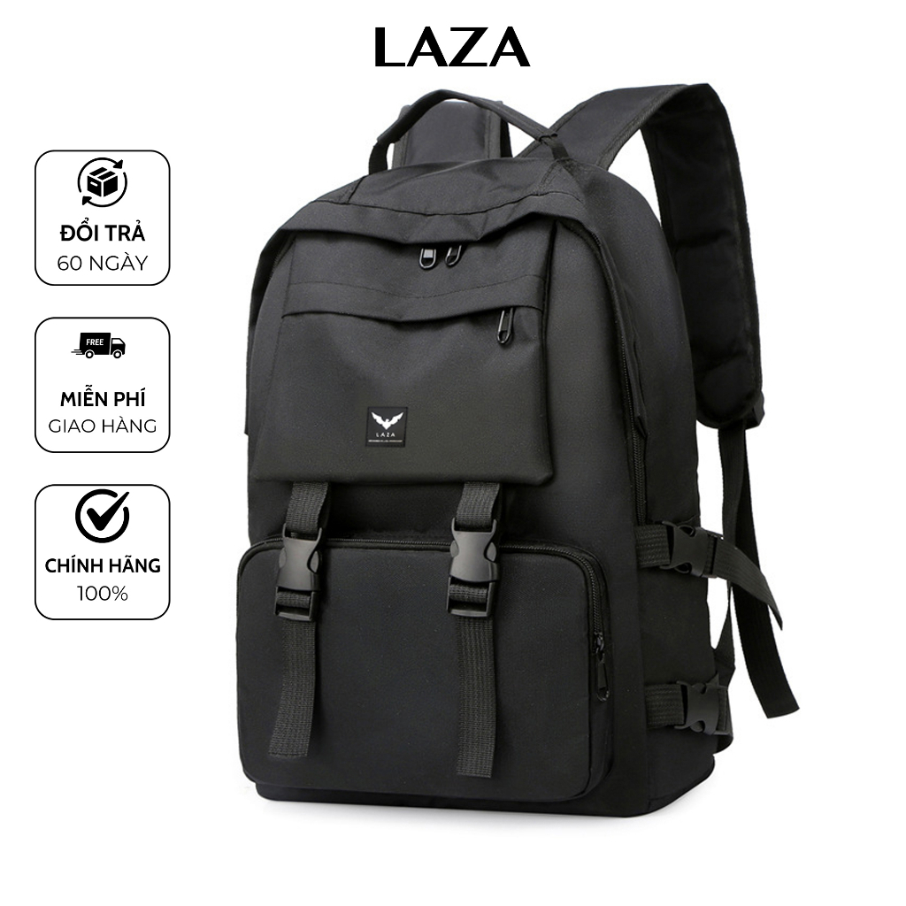 Balo nam nữ thời trang LAZA Geness Backpack 468-Chất liệu chống thấm nước -Đựng được laptop 15.6inch