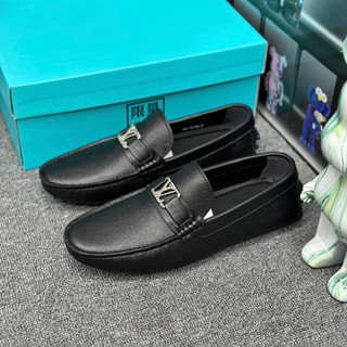 Giày lười Lv da bò taiga đế đinh mẫu mới nhất 2024 - ảnh thật tại shop