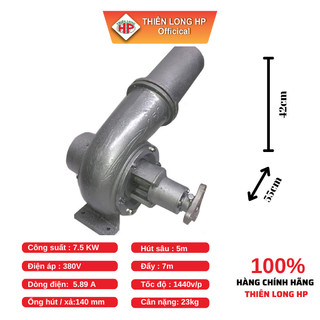 Sên bơm 150 250m3/h dùng ống nhựa thiên long hp tl150 máy bơm nước hồ cá lưu lượng lớn chống úng