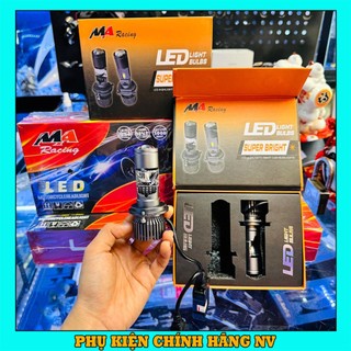 Đèn Pha LED Bi cầu mini T1 Limited MA Racing 50W siêu sáng chân H4 ánh sáng trắng gắn xe máy và ô tô mẫu mới