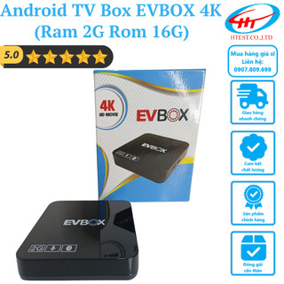 Android tv box evbox chuẩn 4k kết nối bluetooth