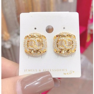Đôi Bông Tai Nữ Mạ Vàng 18K Cực Đẹp - Mang đi chơi, đi tiệc rất đẹp nhé quý khách