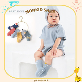 Set 10 đôi tất vớ chống trượt hình thú cho bé trai và bé gái sơ sinh