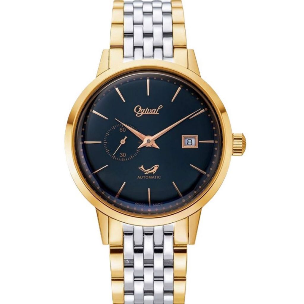 Đồng hồ nam dây kim loại Ogival OG1930AGSR đen