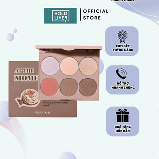 Bảng phần 3in1 mắt, má, tạo khối GOGO TALES Nude light shadow highlight contouring disc