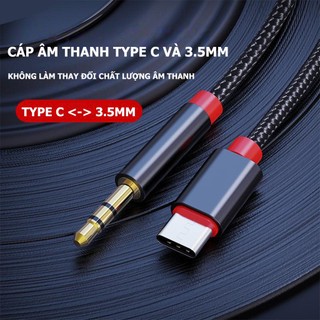 Giắc cắm từ chân tuyp-c sang chân cắm tròn 3.5mm