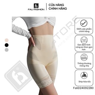 Quần Gen Bụng Định Hình Eo FALI Nâng Mông Thon Gọn Đùi Chống Cuộn Mặc Váy Cao Cấp Có Hạt Ion Màu Da/Đen/Xám FGB05