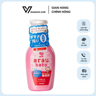 Nước rửa bình sữa hữu cơ arau baby 500ml - vinaquick