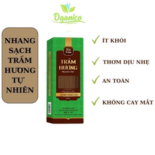 Nhang trầm hương sạch thảo mộc tự nhiên không hóa chất ít khói không cuốn tàn