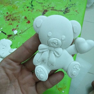Tượng thạch cao mini chú gấu