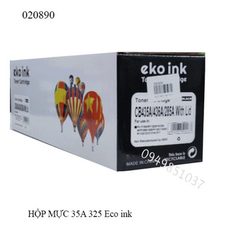 Hộp mực Eco ink 35A  HP35A /36A/85A, HP P1005/P1006/P1120W/1102,M1212/M1132 Có lỗ đổ mực và xả thải tiện lợi