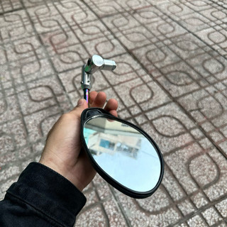 Kiếng chiếu hậu xe máy, gương chiếu hậu yaz titan chân xoay 360 bên trái
