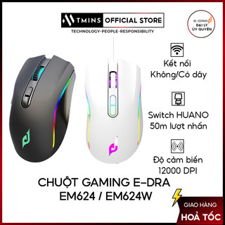[Mã SPHACL9 giảm 7% đơn 500K] Chuột gaming E-Dra EM624, EM624W - Hàng chính hãng