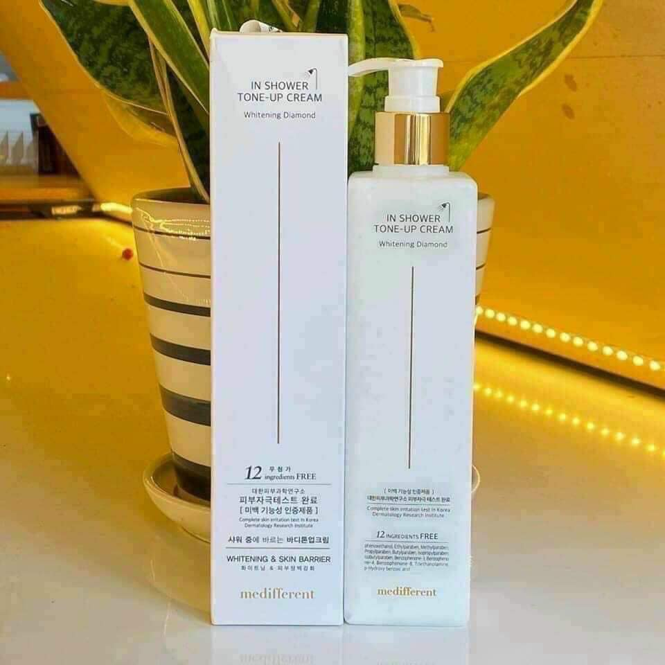 Sữa Tắm Truyền Trắng Medifferent In Shower Tone Up Cream chai Full 300ml