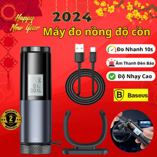 Máy đo nồng độ cồn Baseus độ chính xác 100%, có kết quả sau 10s, Máy Thổi Nồng Độ Kiểm tra trước khi lái xe tiện lợi