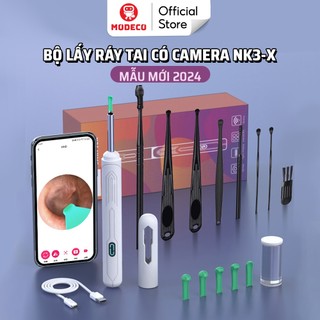 Bộ Lấy Ráy Tai Có Camera Chuyên Nghiệp Modeco NK3-X - Kết Nối Điện Thoại, Hình Ảnh Full Hd Sắc Nét, An Toàn Và Sạch Sẽ